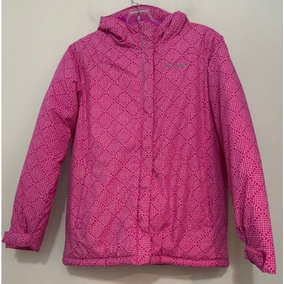 Columbia Jacket Girls XL Insulated Warm Hooded Snowboard Ski Lined Winter - Picture 1 of 10